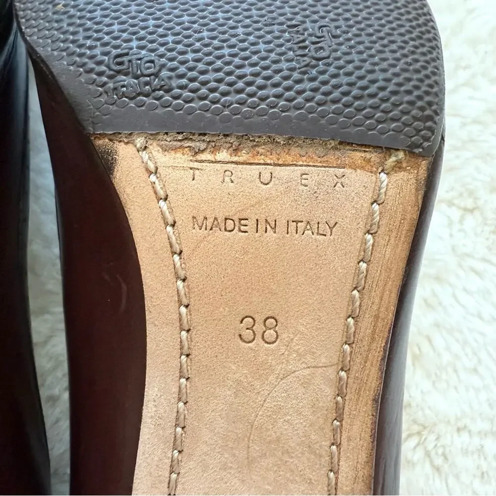 Italian brand women heel shoes size 38 EU or 8 US Authentic - Picture 5 of 8